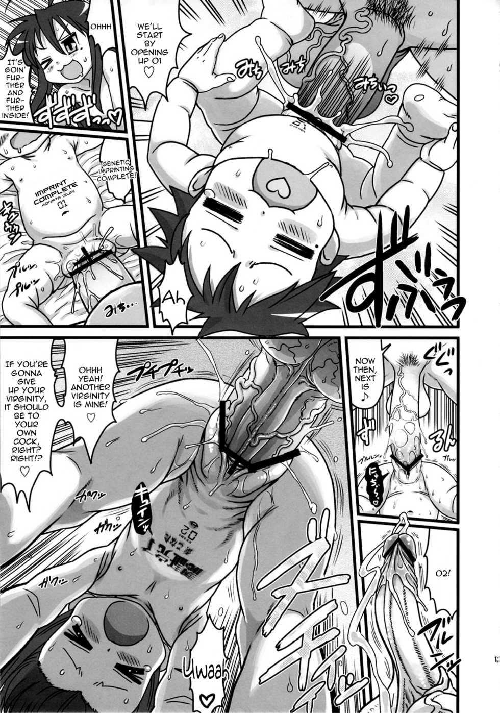 (Futaket 8) [Kakumei Seifu Kouhoushitsu (RADIOHEAD, Chimosaku, Dekko)] SexSphere KONACHANG! (Lucky Star) [English] =LWB= - Page 12