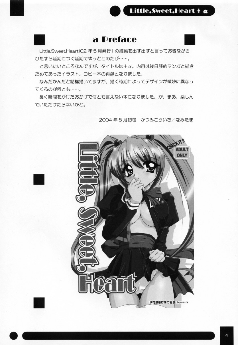 (Kyonyuukko 2) [NAMITAMA (Katsumi Kouichi)] Little,Sweet,Heart + α - Page 3