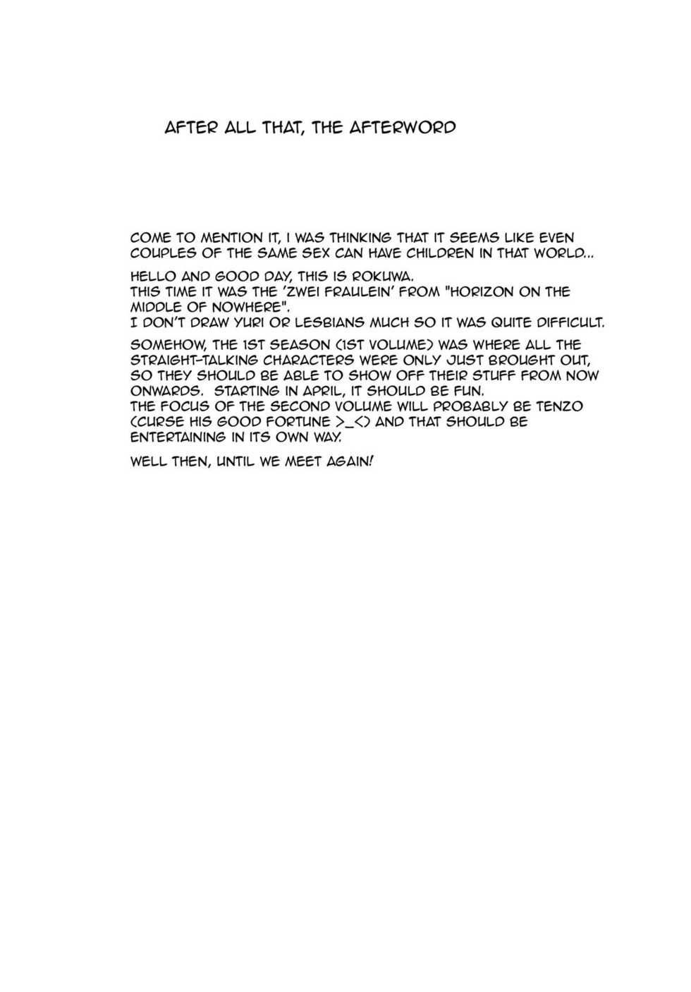 (C81) [-Sanbyaku Rokujuu do- (Rokuwa)] Sleeping Beauty (Kyoukai Senjou no Horizon) [English] =TV= - Page 23