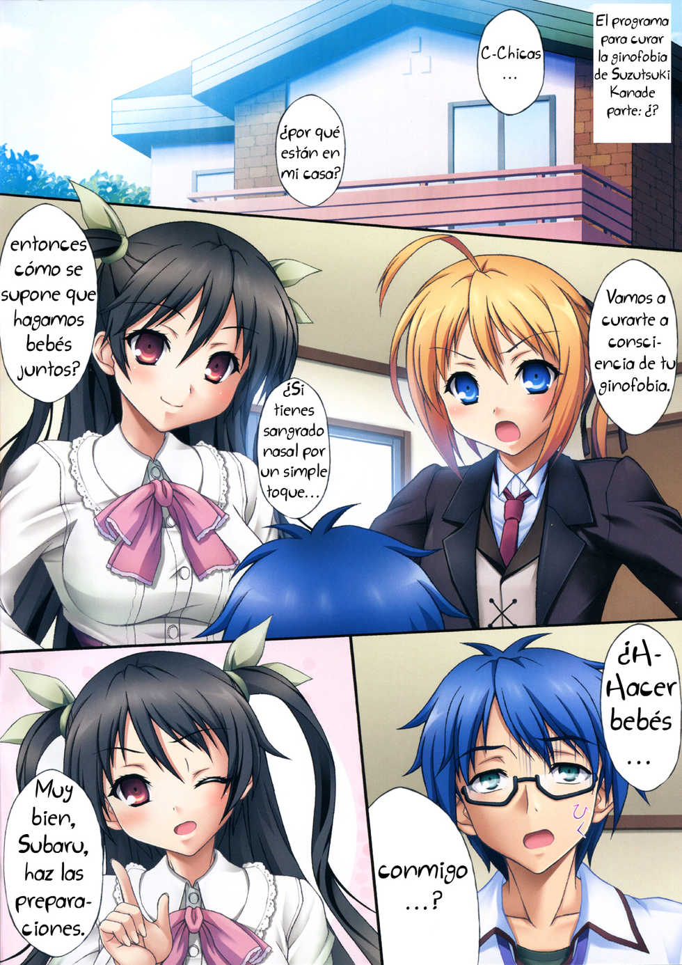 (C80) [Uninigumi (Unini☆Seven)] Man Chin! (Mayo Chiki!) [Spanish] [Biblioteca Hentai Scanlation + La Biblioteca de Saizoh] - Page 2