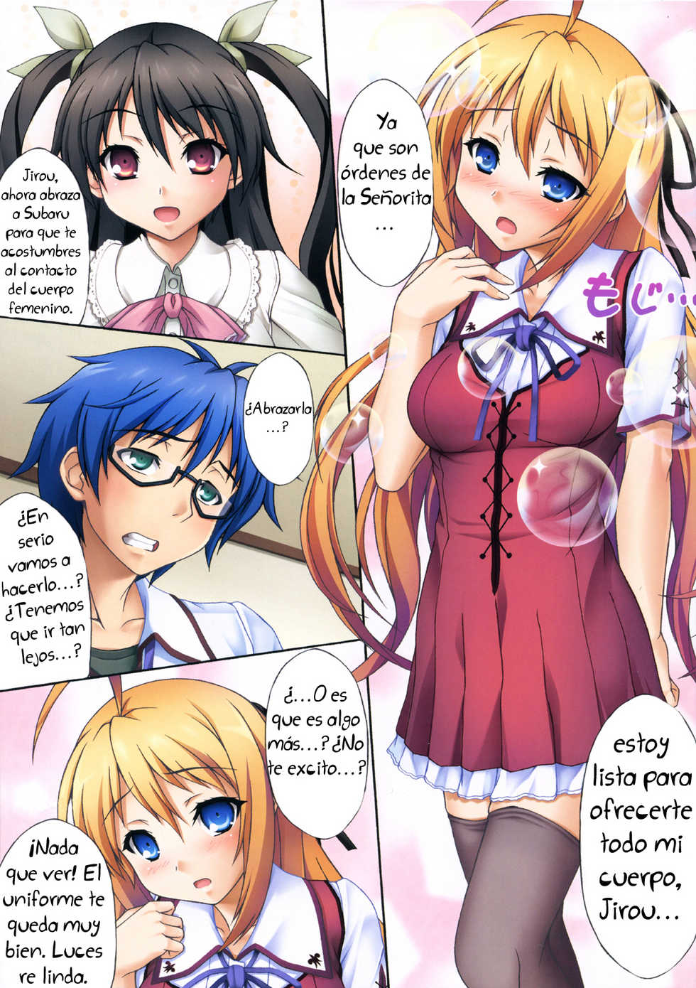 (C80) [Uninigumi (Unini☆Seven)] Man Chin! (Mayo Chiki!) [Spanish] [Biblioteca Hentai Scanlation + La Biblioteca de Saizoh] - Page 3