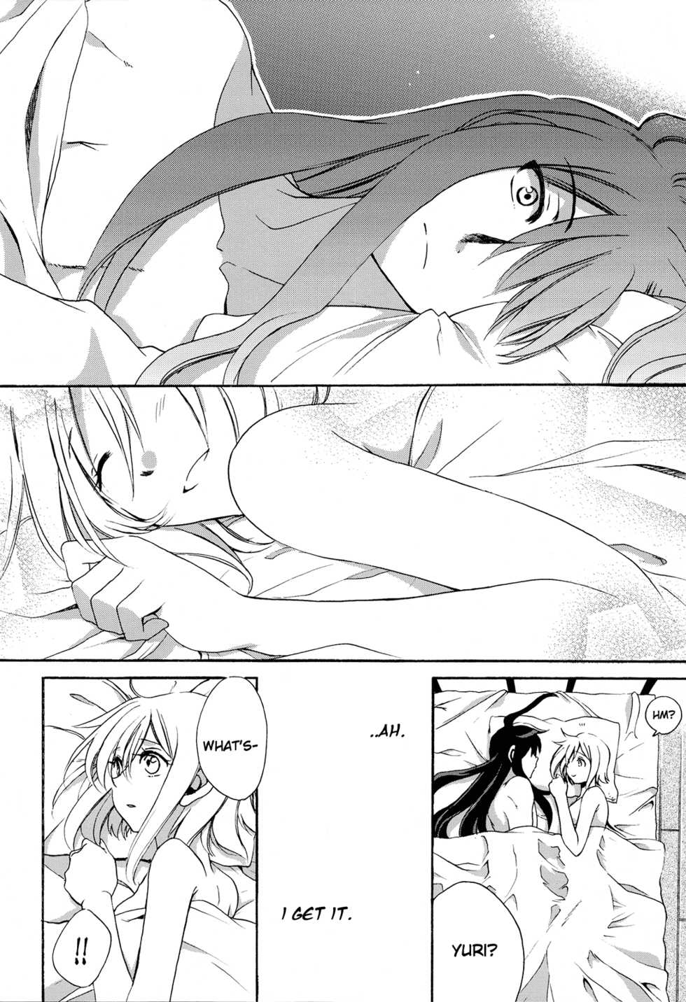 (C81) [Aoi Sora (Aozora Air)] Kuro ni Somari, Soshite Shiro ni Somaru | Stained in Black, and then Dyed White (Tales of Vesperia) [English] [Life4Kaoru] - Page 20