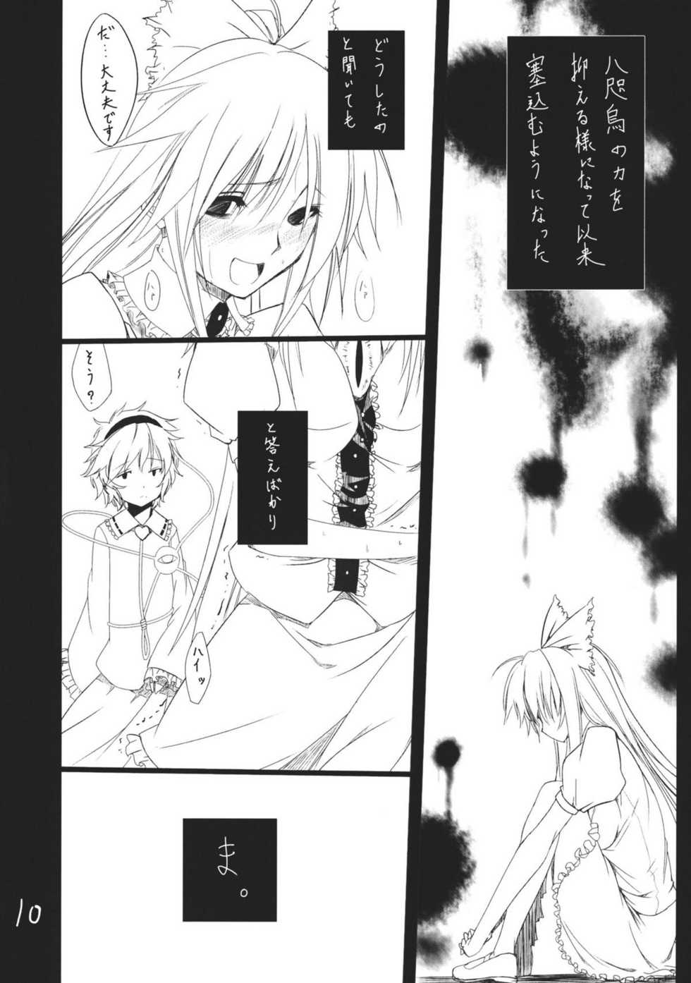 (Kouroumu 7) [Akari wa Honnori Tomoreba Ii (Kurokuro)] Kara no Ana (Touhou Project) - Page 10