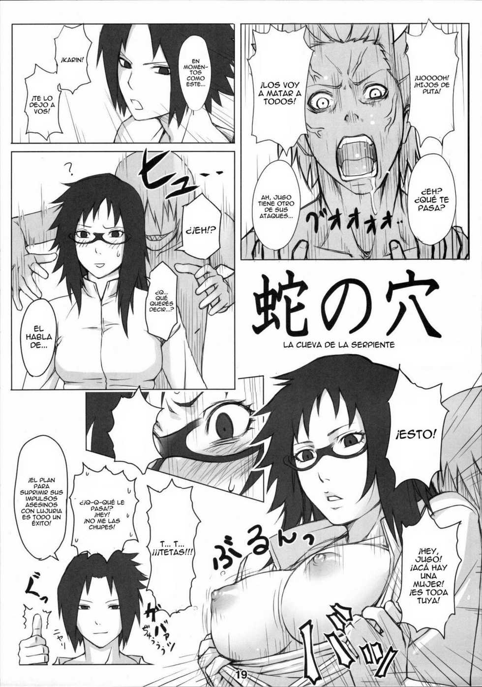 (C72) [Nagaredamaya (Mosha)] Hebi no Ana | La Cueva de la Serpiente (X JUMP 2007-8) (Naruto) [Spanish] [El nido del Cóndor] [Decensored] - Page 1