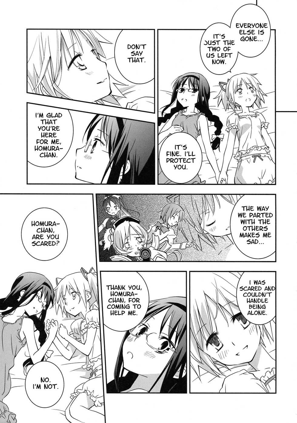 (SC53) [Hitomaron (Setouchi Sumako)] Daisuki dayo! | I Love You! (Puella Magi Madoka Magica) [English] [Yuri-ism] - Page 14