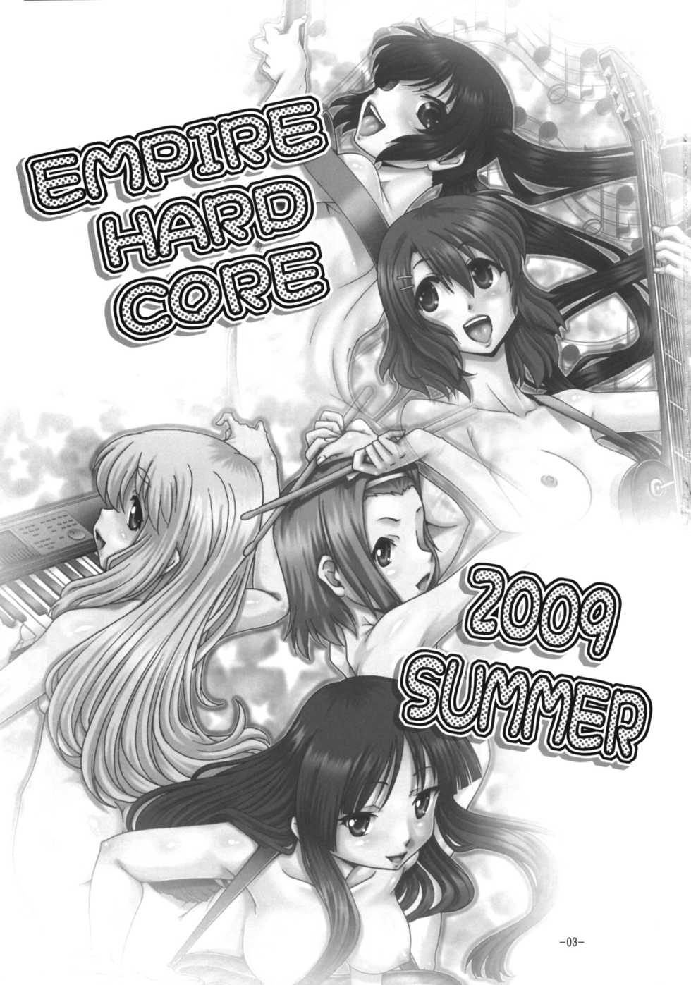 (C76) [Daihonei (Type.90)] EMPIRE HARD CORE 2009 SUMMER (K-ON!) [English] [Chocolate] - Page 2