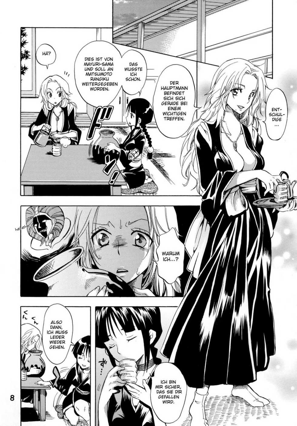 (C76) [Kurione-sha (YU-RI)] Nurunuru Panic! (Bleach) [German] {schmidtsst} - Page 7