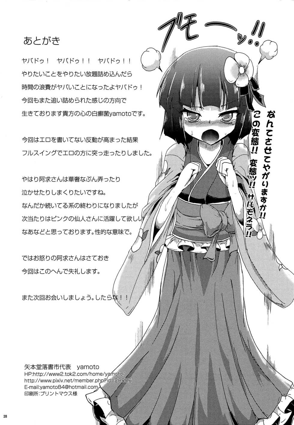 (C81) [Yamotodou Rakugakiichi (yamoto)] Wakuraba (Touhou Project) - Page 29