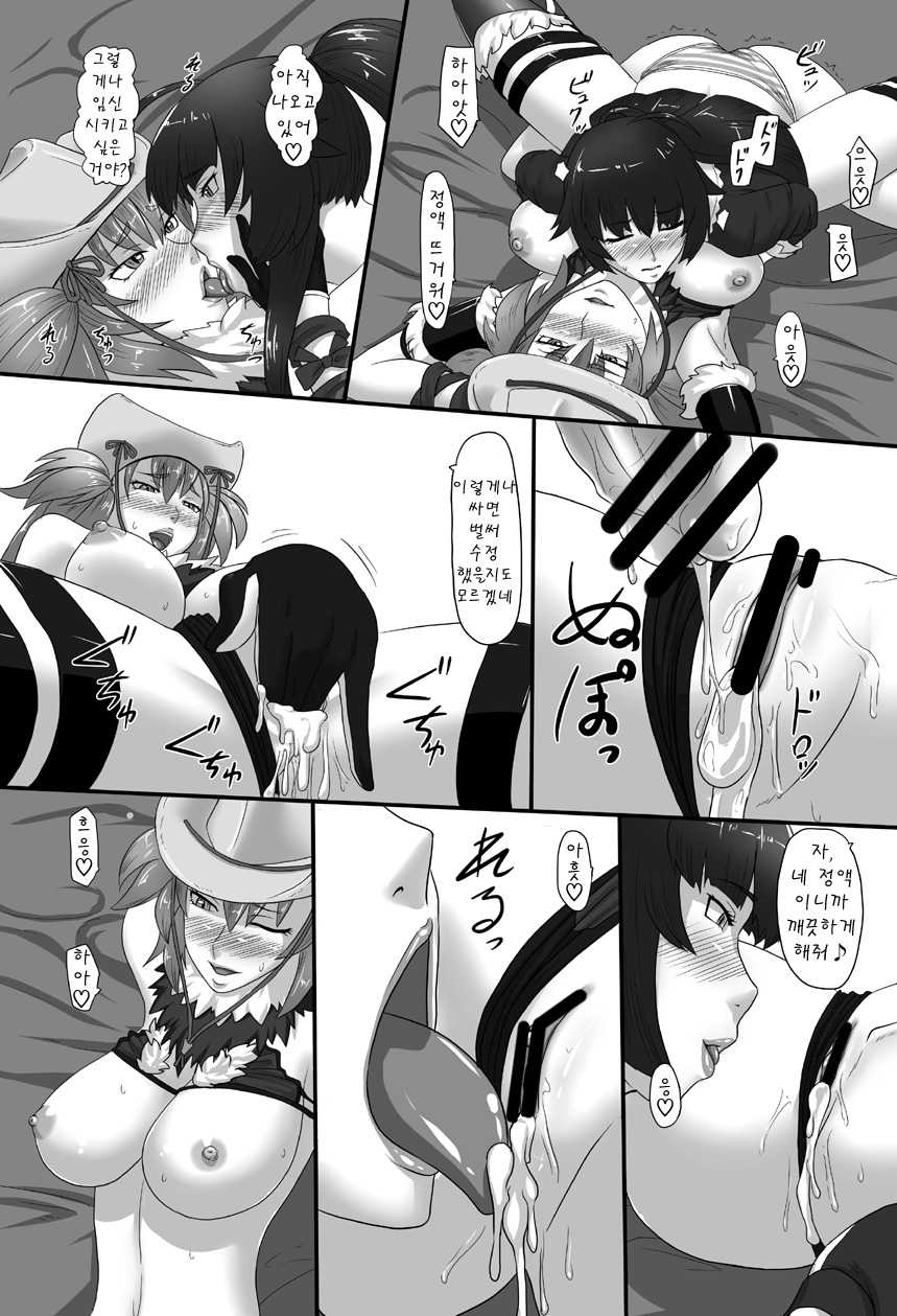 [Oneekyou (ML)] Renzetsu no Shimai (The OneeChanbara) [Korean] [Team Arcana] [Digital] - Page 14