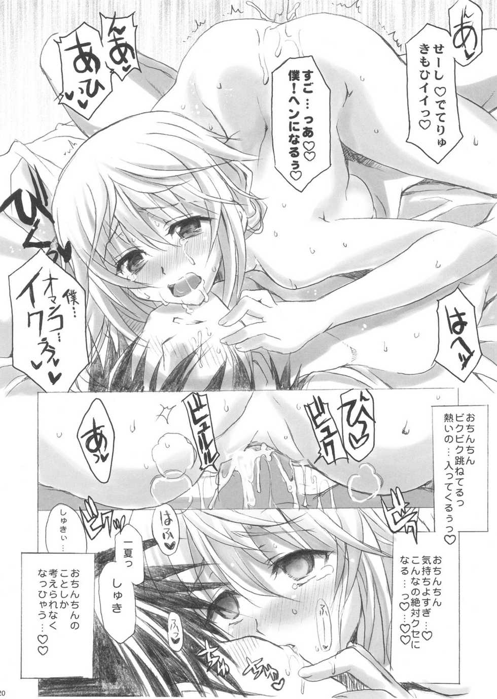 (C80) [STUDIO MOEBUTA (Shaa, Fuzuki Yoshihiro, Sacchie)] OH!MY PIGS (Kanzenban) (Infinite Stratos) - Page 20