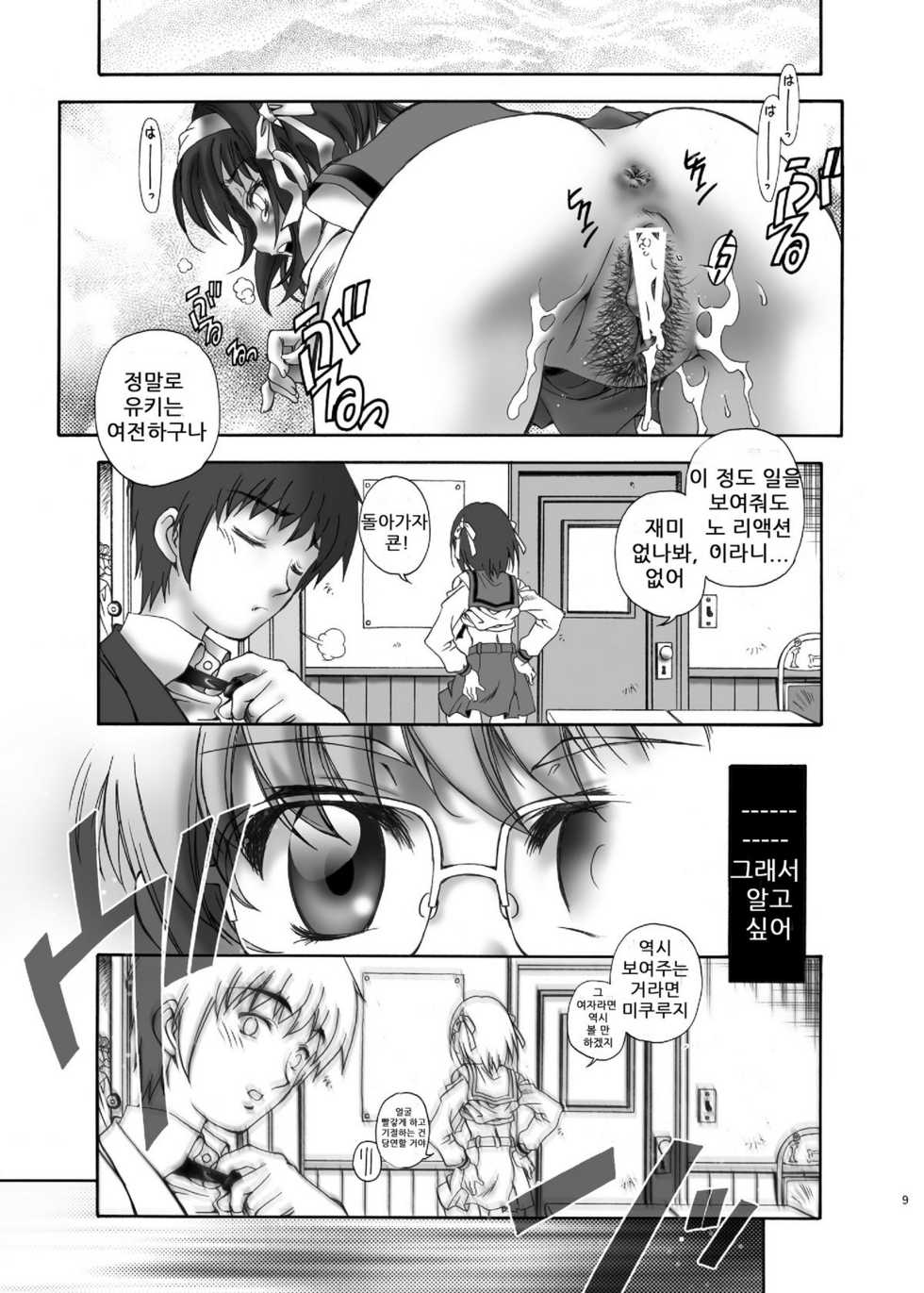 [Hotel California (Natsuno Suika)] NS Paradise (The Melancholy of Haruhi Suzumiya) [Korean] {Team Arcana} [Digital] - Page 10