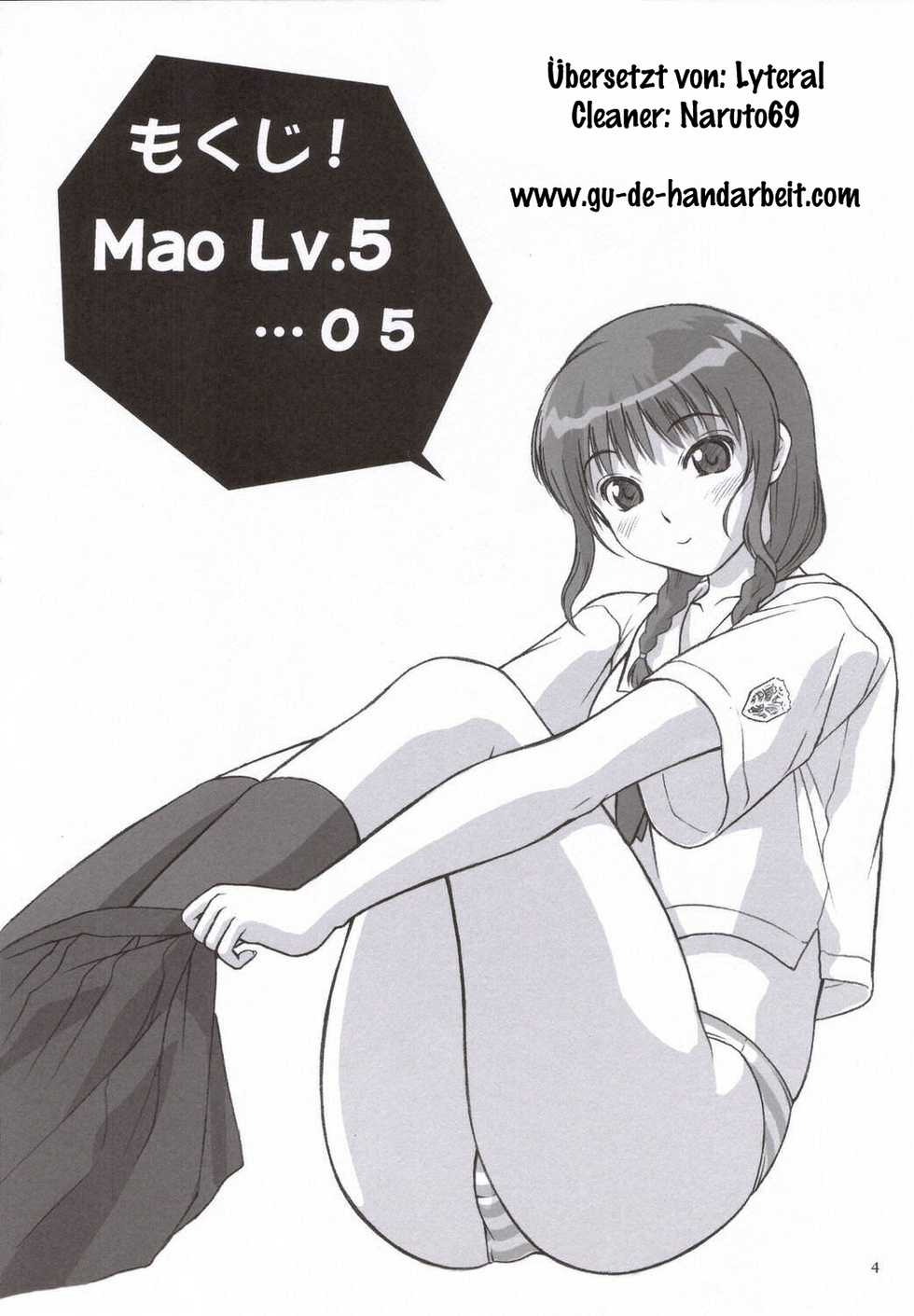 (C70) [Hellabunna (Iruma Kamiri)] Mao Lv.5 (KiMiKiSS) [German] {Lyteral} - Page 3
