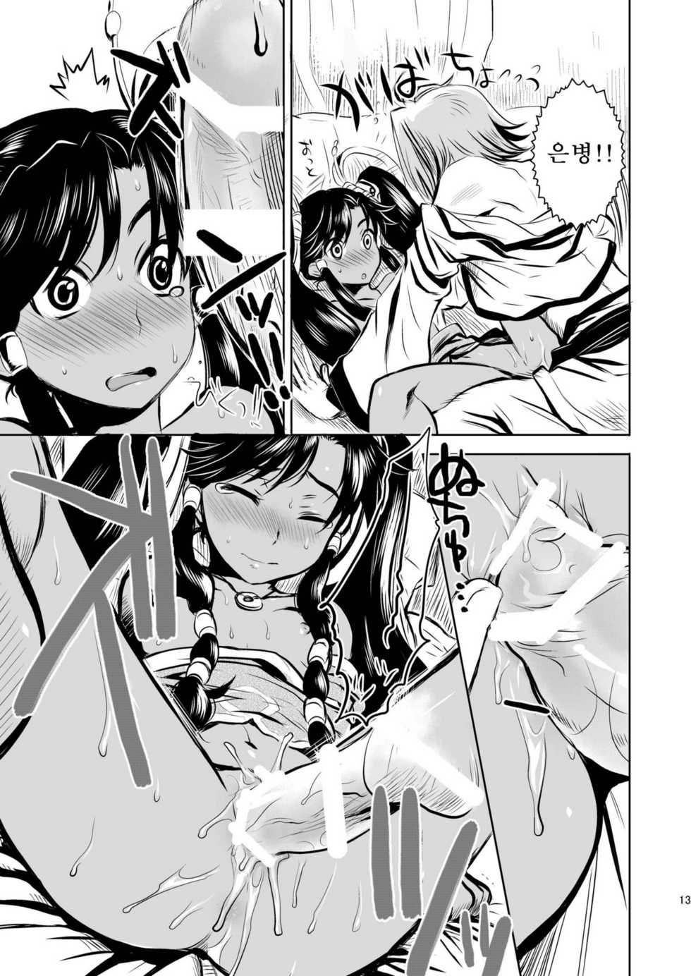 (C76) [AHM (Gakujin Mangan, Inu Buredo)] Midori kuni renka ao-koku tsuyaka inugoya no sekai dainijū-gō Sangokushitasen-hen Roku-kai-me (Sangokushi Taisen) (korean) - Page 14