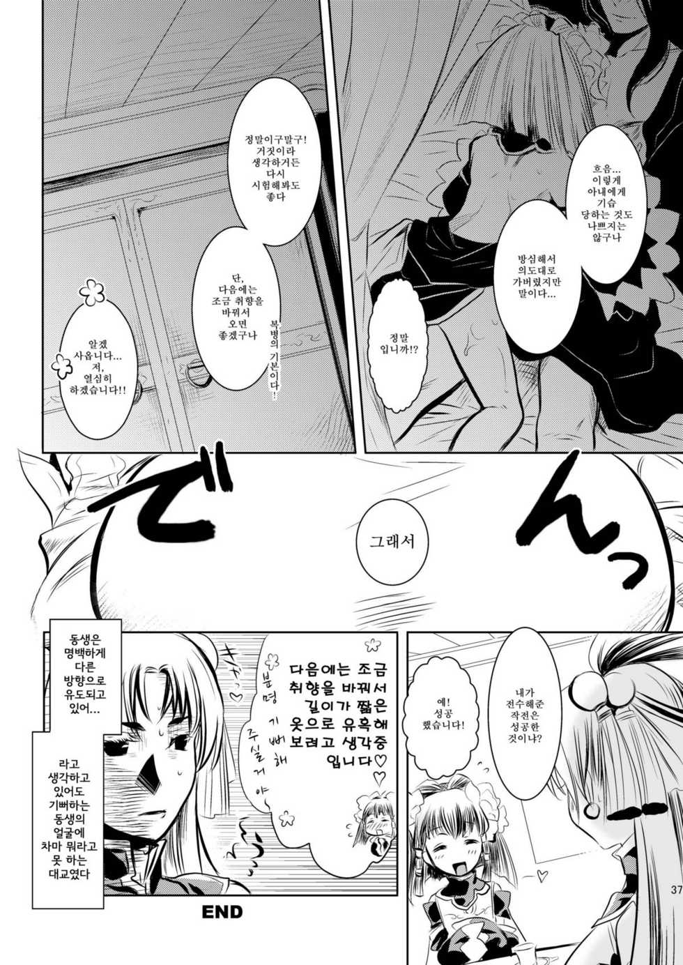 (C76) [AHM (Gakujin Mangan, Inu Buredo)] Midori kuni renka ao-koku tsuyaka inugoya no sekai dainijū-gō Sangokushitasen-hen Roku-kai-me (Sangokushi Taisen) (korean) - Page 38