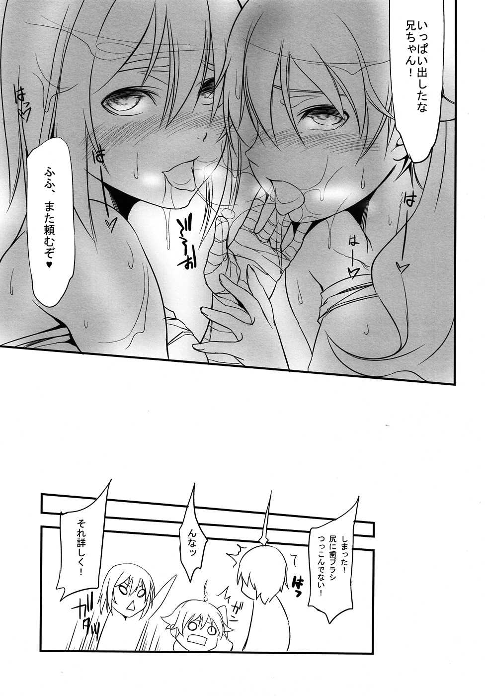 (C82) [Honnou to Yokubou no Gyuutan (Yorisuke)] Saru no Hito to Dekkai hou tono Yatsu (Nisemonogatari) - Page 20