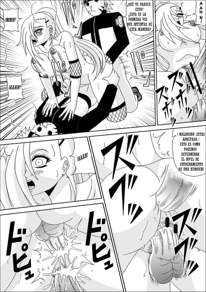 [Pyramid House (Muscleman)] Kunoichi Ryoujoku Tane Tsuki Shugyou | Vergüenza Kunoichi entrenamiento de Impregnación (Naruto) [Spanish] [NTINFS] - Page 17