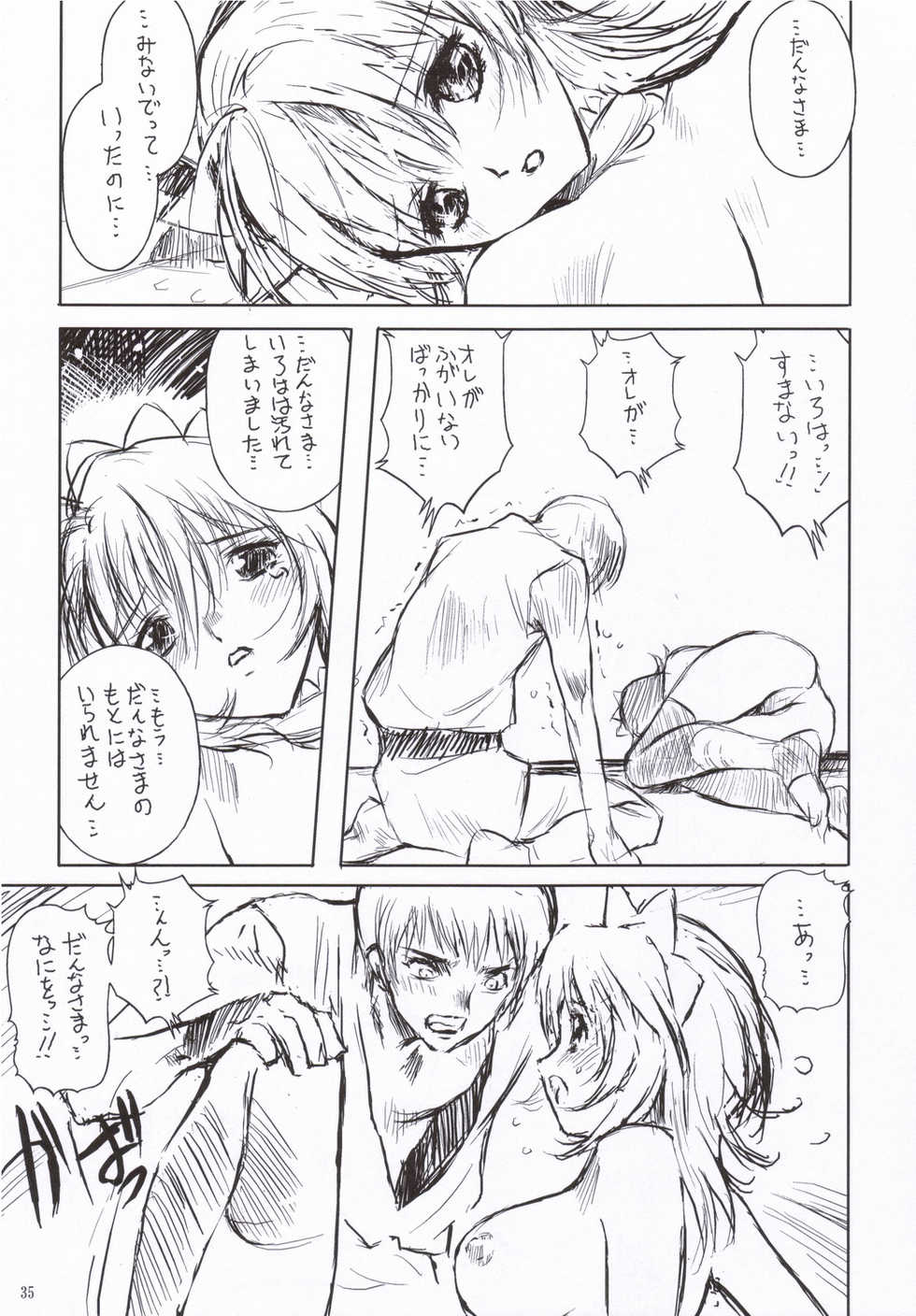 (C71) [Nippon Teikoku Toshokan (Kiya Shii, Hanpera, AM-DVL)] Iroiro (Samurai Spirits) - Page 34
