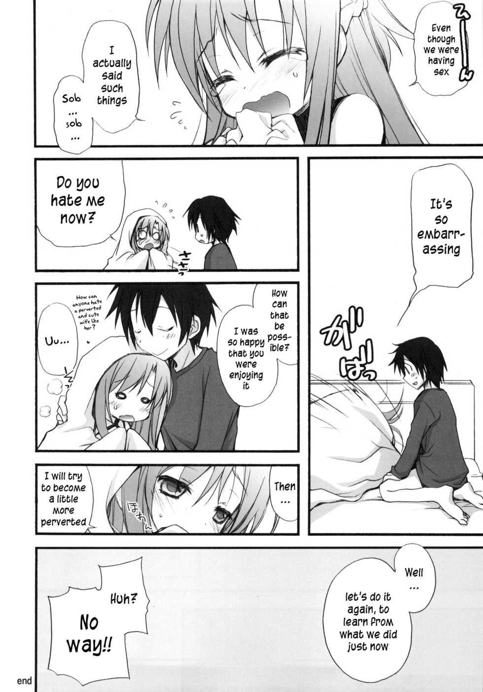(C82) [Jyaraya (Morishima Petit)] Netoge Yome (Sword Art Online) [English] =LWB= - Page 23