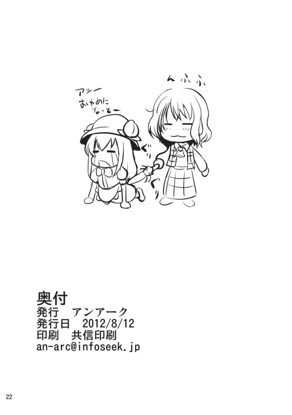(C82) [An-Arc (Hamo)] Floraison (Touhou Project) - Page 22
