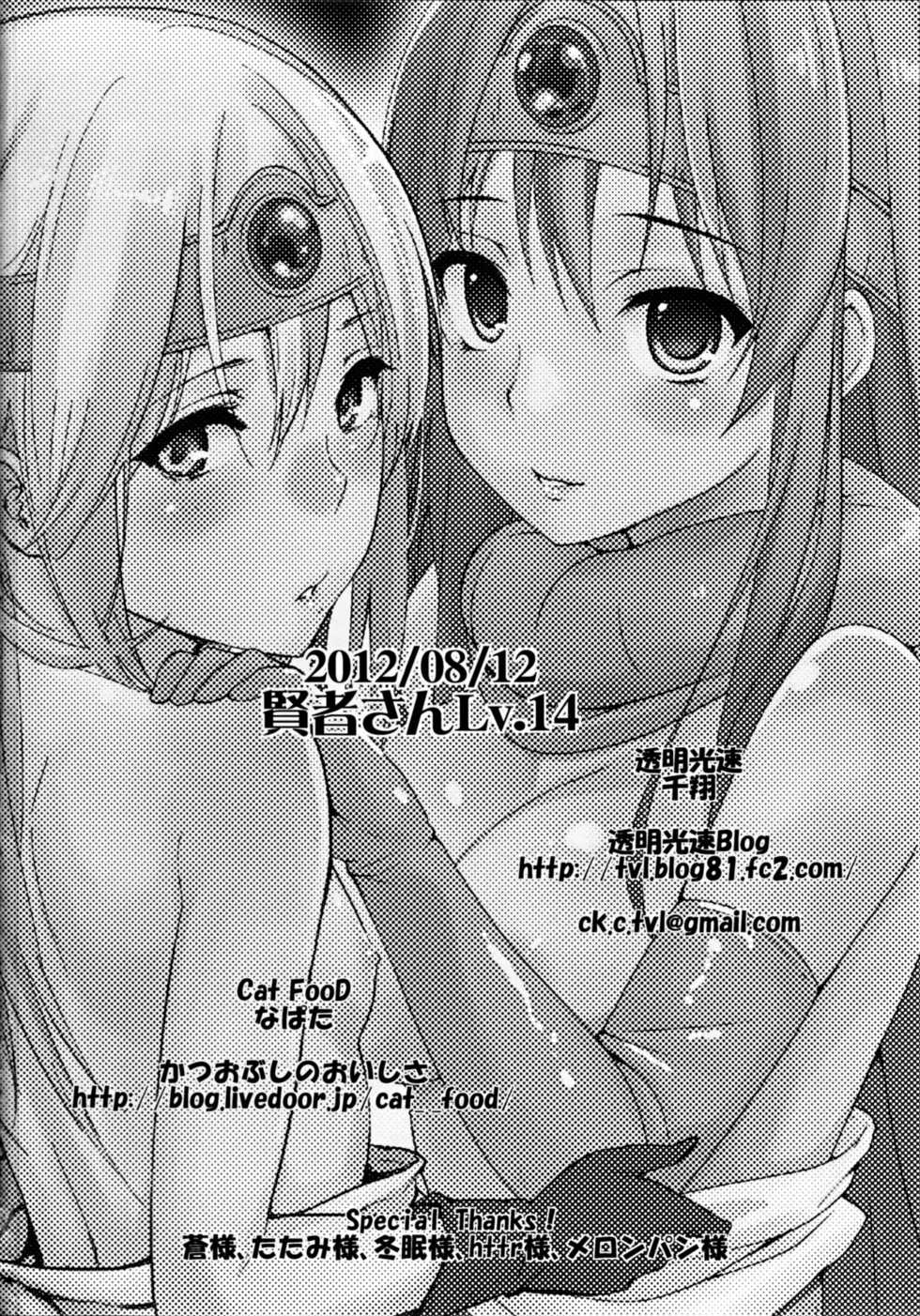 (C82) [Cat Food & Toumei Kousaku (NaPaTa & Chika)] Kenja-san Reberu Ju-yon (Dragon Quest III) - Page 24