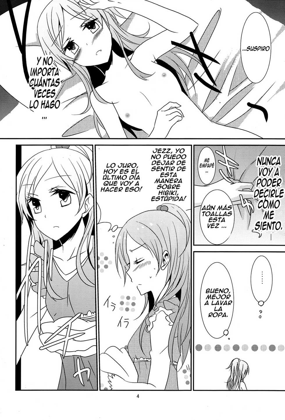 (COMIC1☆5) [434NotFound (isya)] Flow Beat (Suite PreCure♪) [Spanish] - Page 5