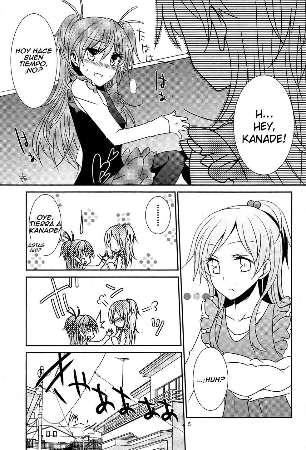 (COMIC1☆5) [434NotFound (isya)] Flow Beat (Suite PreCure♪) [Spanish] - Page 6