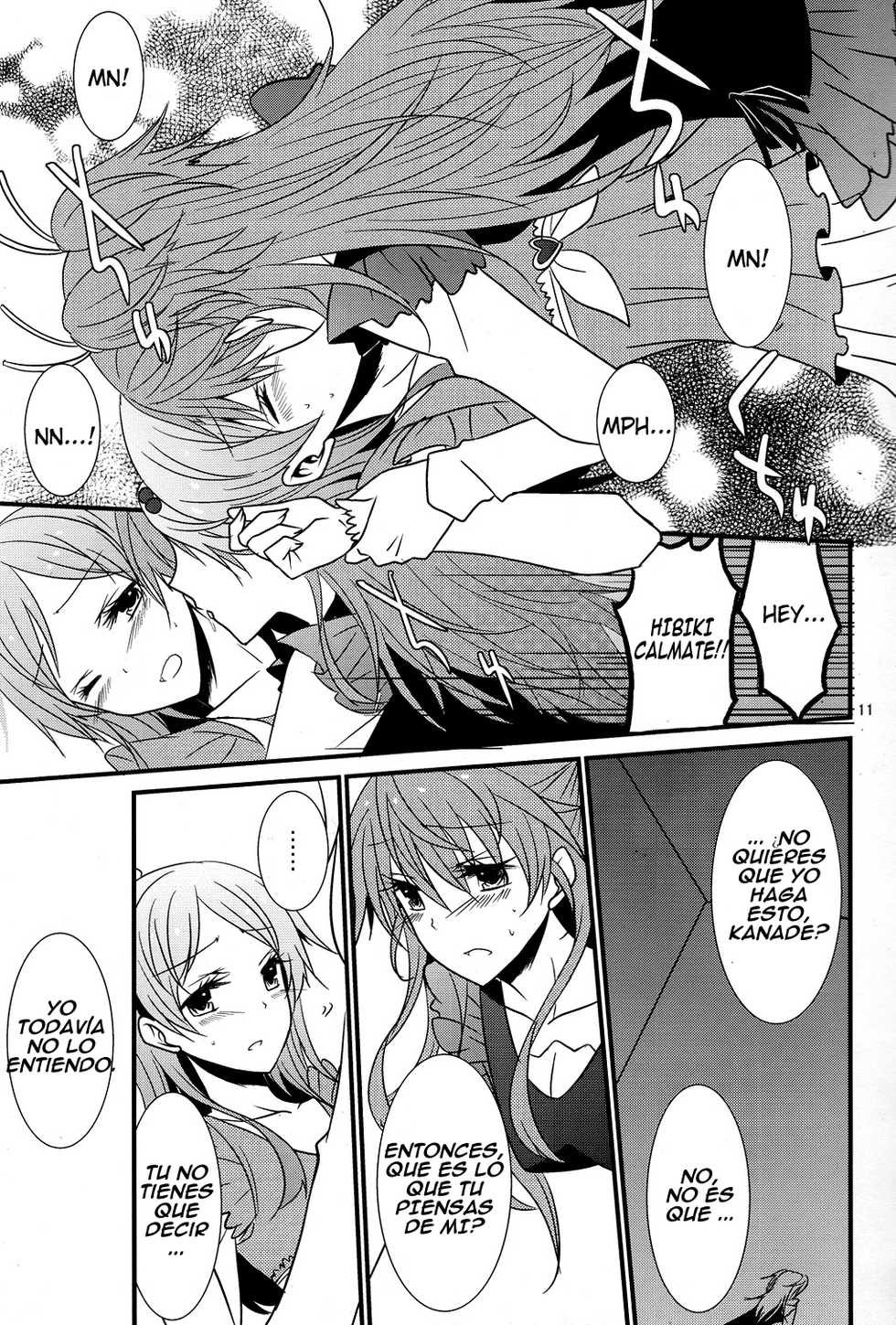 (COMIC1☆5) [434NotFound (isya)] Flow Beat (Suite PreCure♪) [Spanish] - Page 12