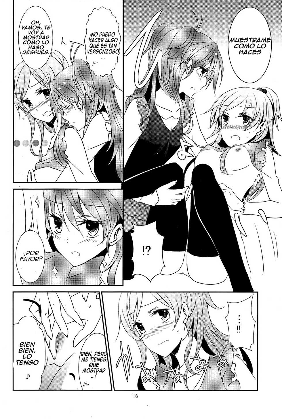 (COMIC1☆5) [434NotFound (isya)] Flow Beat (Suite PreCure♪) [Spanish] - Page 17