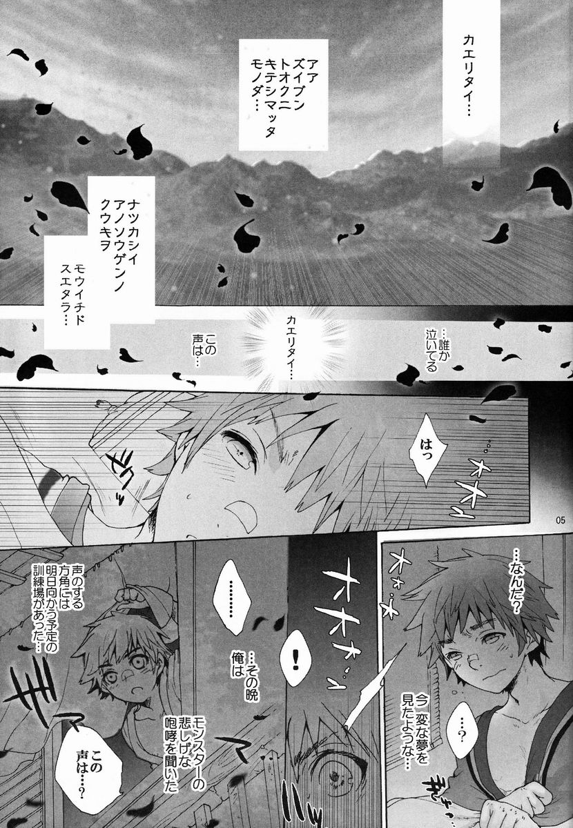 (C82) [Kon'na Tokoro no Kin'niku made Kitaeru nante... (Sugoi Kin'niku)] Monmonhanhan extra (Monster Hunter) - Page 4