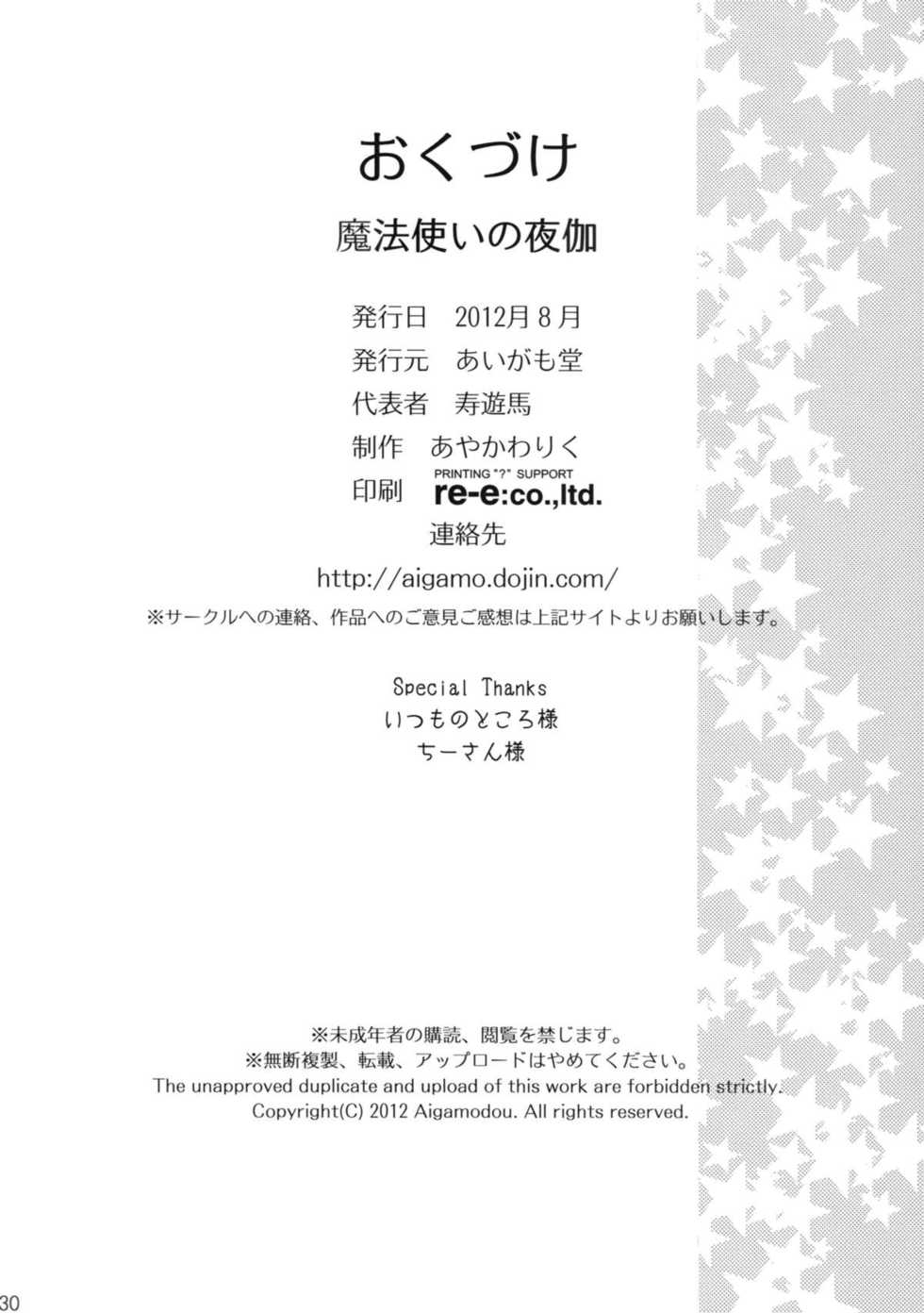 (C82) [Aigamodou (Ayakawa Riku)] Mahou Tsukai no Yotogi (Mahou Tsukai no Yoru) [Chinese] [Nice漢化 & 清純突破漢化] - Page 30