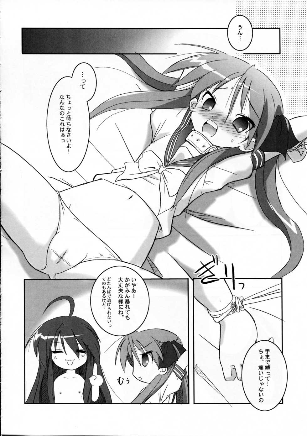 (ComiComi11) [Koutetsuryoku Kikaku (Taishinkokuoh Anton)] HK4 (Lucky Star) - Page 8