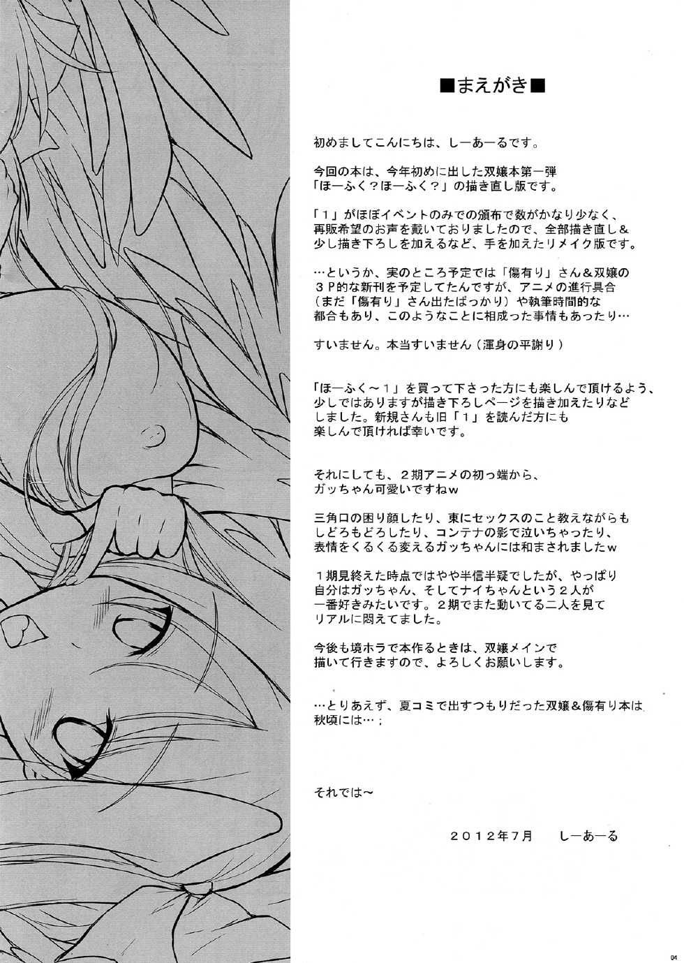 (C82) [C.R's Nest (CR)] Houfuku? Houfuku? 1.01 (Kyoukai Senjou no Horizon) - Page 4