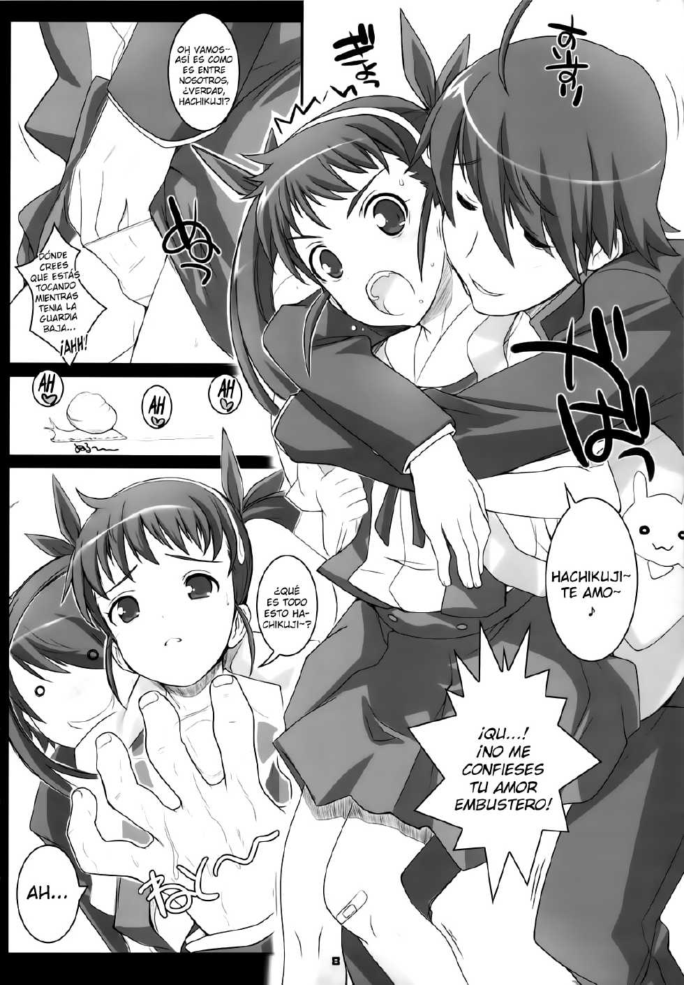 (C77) [Fountain's Square (Hagiya Masakage)] Eat' em Up (Bakemonogatari) [Spanish] - Page 7