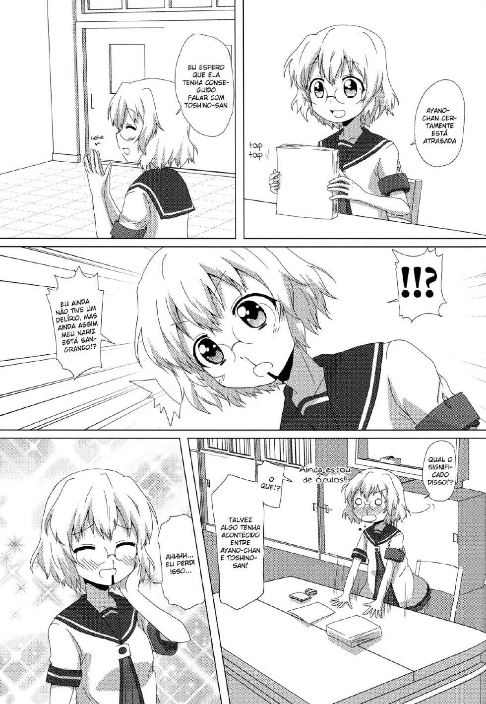 (C82) [Goberazzo (Mukaibi Aoi)] Sugiura Ayano wa Toshinou Kyouko o Sasou Youna Me de Miteru! (YuruYuri) [Portuguese-BR] [S2 Yuri] - Page 24