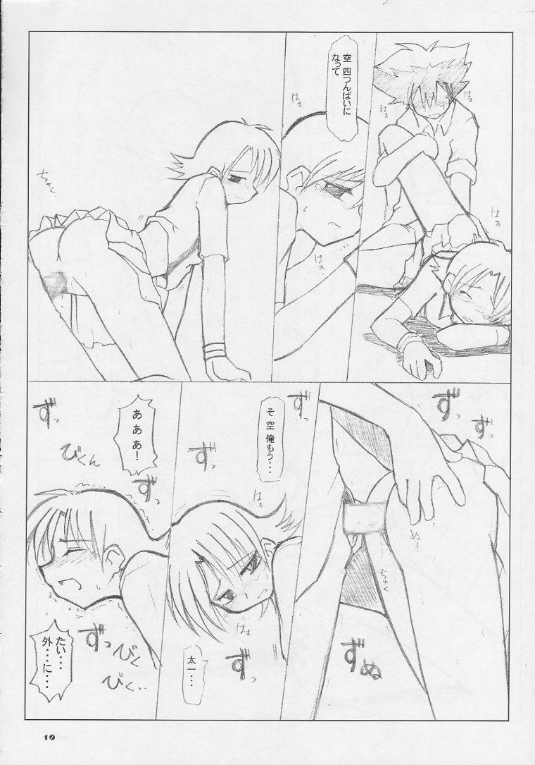 (SC11) [Ukkaridou (Inari Satsuki, Shimazu Isami)] Ai to Yuuki no Two Platoon (Digimon Adventure) - Page 9
