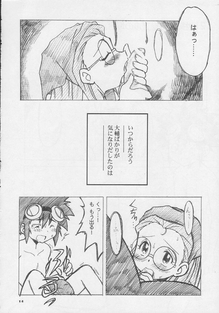 (SC11) [Ukkaridou (Inari Satsuki, Shimazu Isami)] Ai to Yuuki no Two Platoon (Digimon Adventure) - Page 13