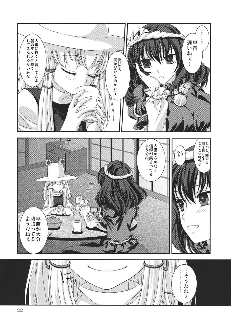 (C82) [Kinetoscope (Chourui, Yukarigawa Yumiya)] I no Naka no Kawazu Chuuhen (Touhou Project) - Page 22
