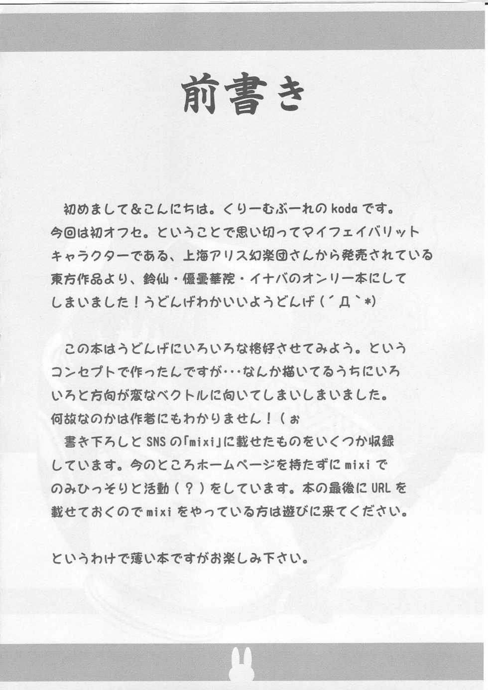 [Cream Bourre] Udonge Nami ( Touhou Project ) - Page 3