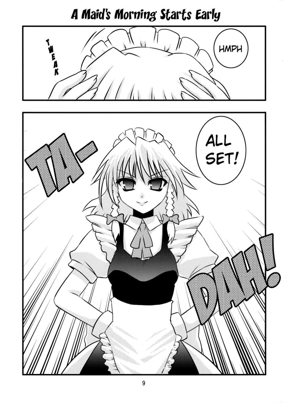 (Reitaisai 5) [Takadoya-tei (Takadoya Akira)] Maid wa Taihen na Koto ni Narimashita. | The Maid has Become a Big Problem. (Touhou Project) [English] [Gaku-Touhou] - Page 8