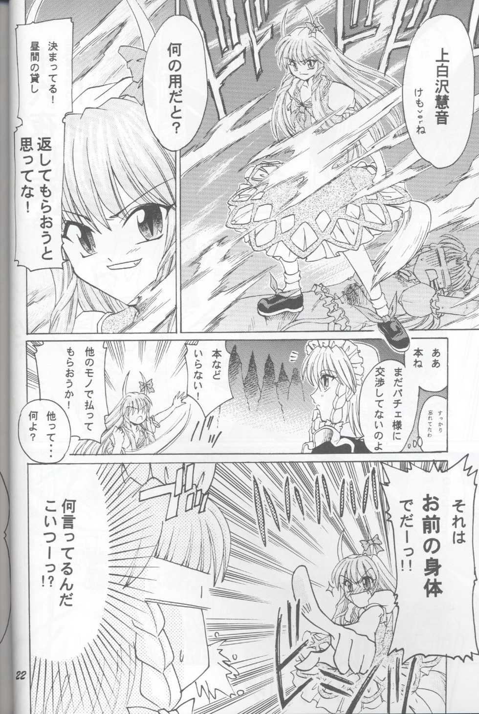 (C67) [Sougetsutei (Kisaragi Ryou)] Hanjuu Hanrei Soudouki (Touhou Project) - Page 22