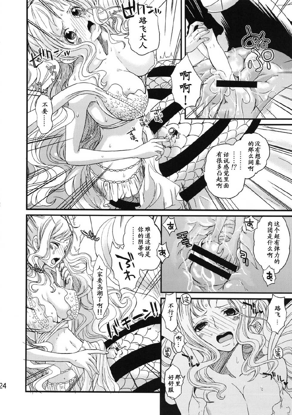 (C80) [Queen Of VANILLA (Tigusa Suzume)] Ningyo-hime (One Piece) [Chinese] 【黑条汉化】 - Page 24