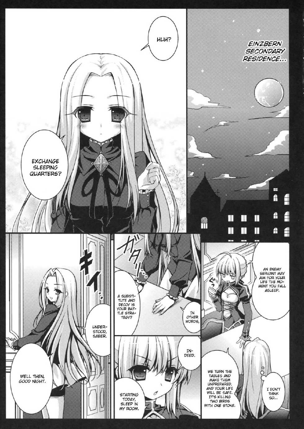 (CT19) [Kinokonomi (konomi)] Saber san no Migawari Sakusen (Fate/Zero) [English] - Page 4