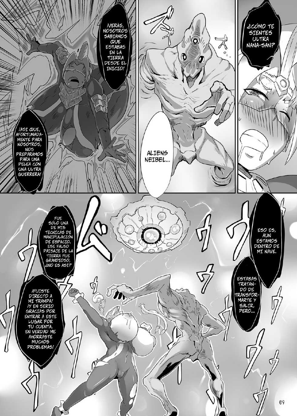 (C82) [Sasaki Maru (Sasaki Tatsuya)] Ultra Nana-san (Ultraman) [Digital] [Spanish] =P666HF= - Page 8