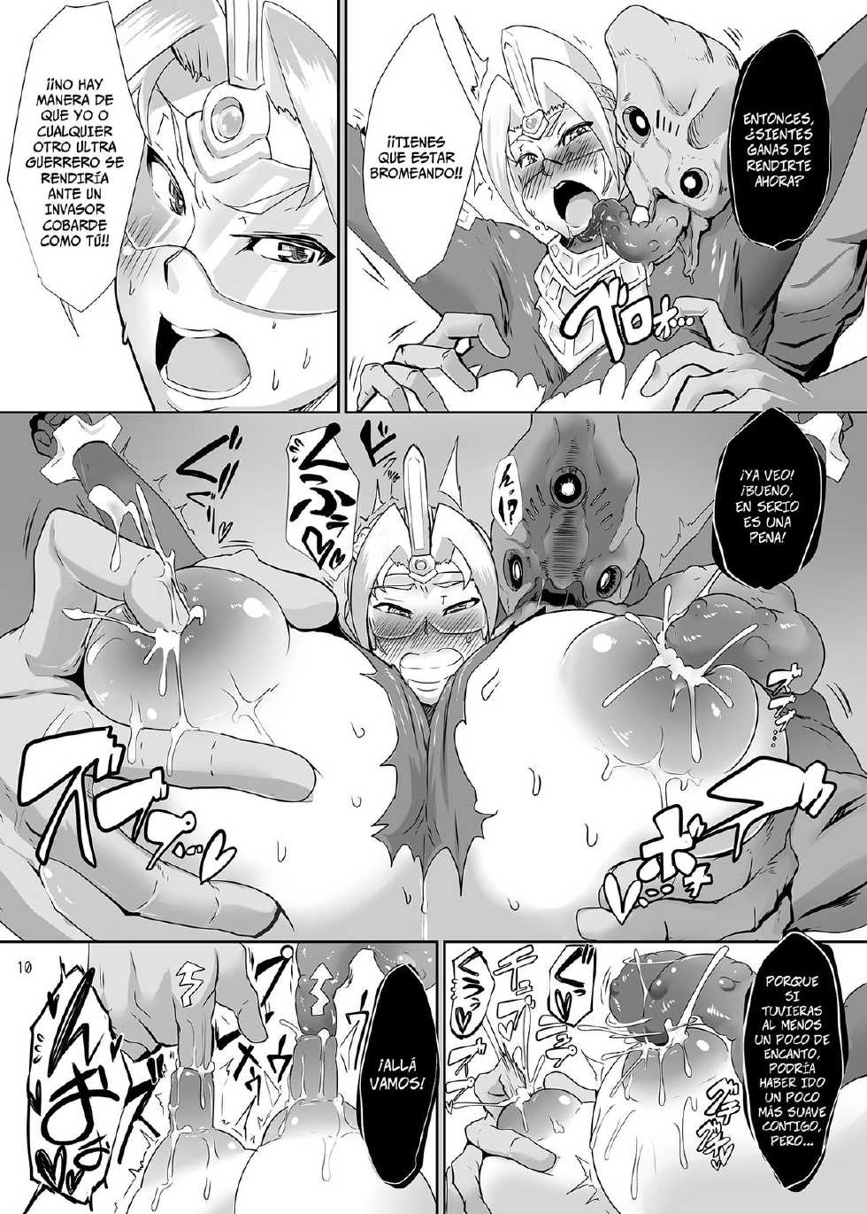 (C82) [Sasaki Maru (Sasaki Tatsuya)] Ultra Nana-san (Ultraman) [Digital] [Spanish] =P666HF= - Page 9