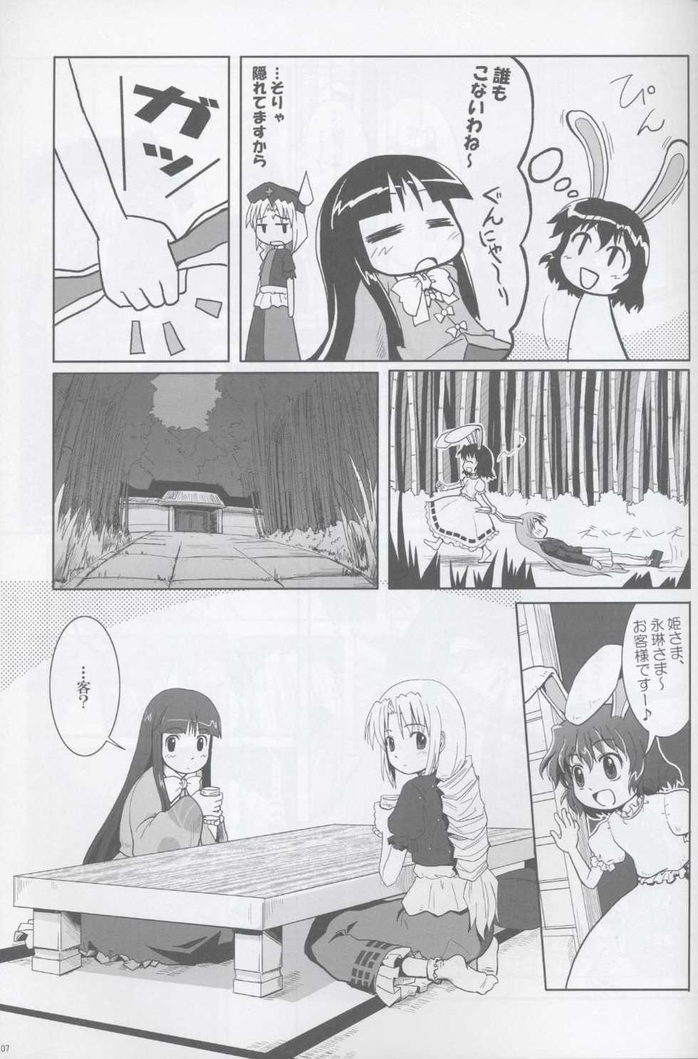 (C67) [Haniwa no Demise (Haniwa)] Tsuki no Usagi wa, Nani Mite Haneru (Touhou Project) - Page 7