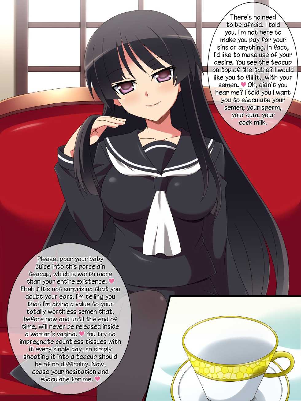 [Miyamaya] Dosukebe Ojou-sama no Himitsu ~KimoOta no Boku ga Senyou Milk Server ni Natta Wake~ | The Degenerate Young Lady's Secret [English] [Dark Mac] - Page 4