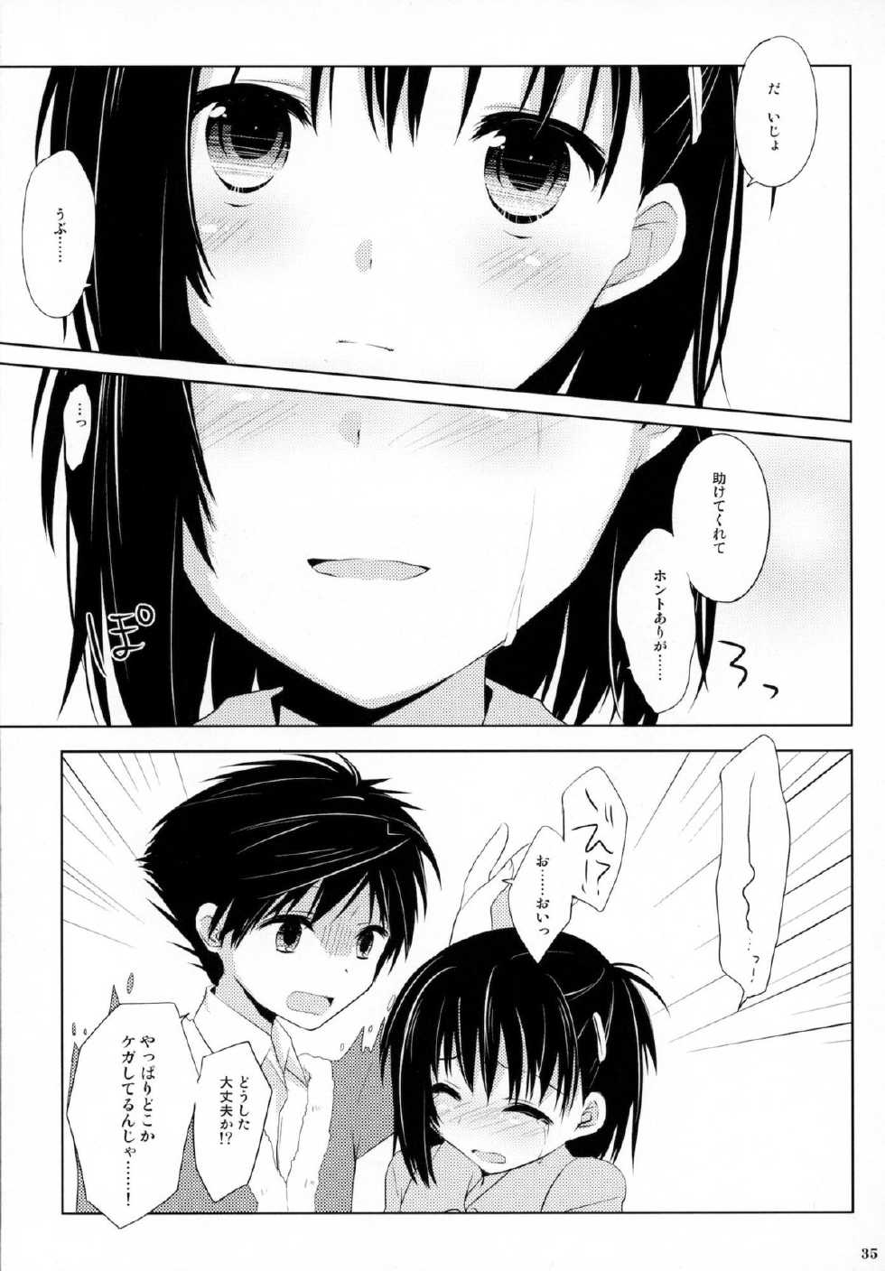 (C80) [Kumikae DNA (Mizugami Kurena)] From a Distance (Prunus Girl) - Page 34