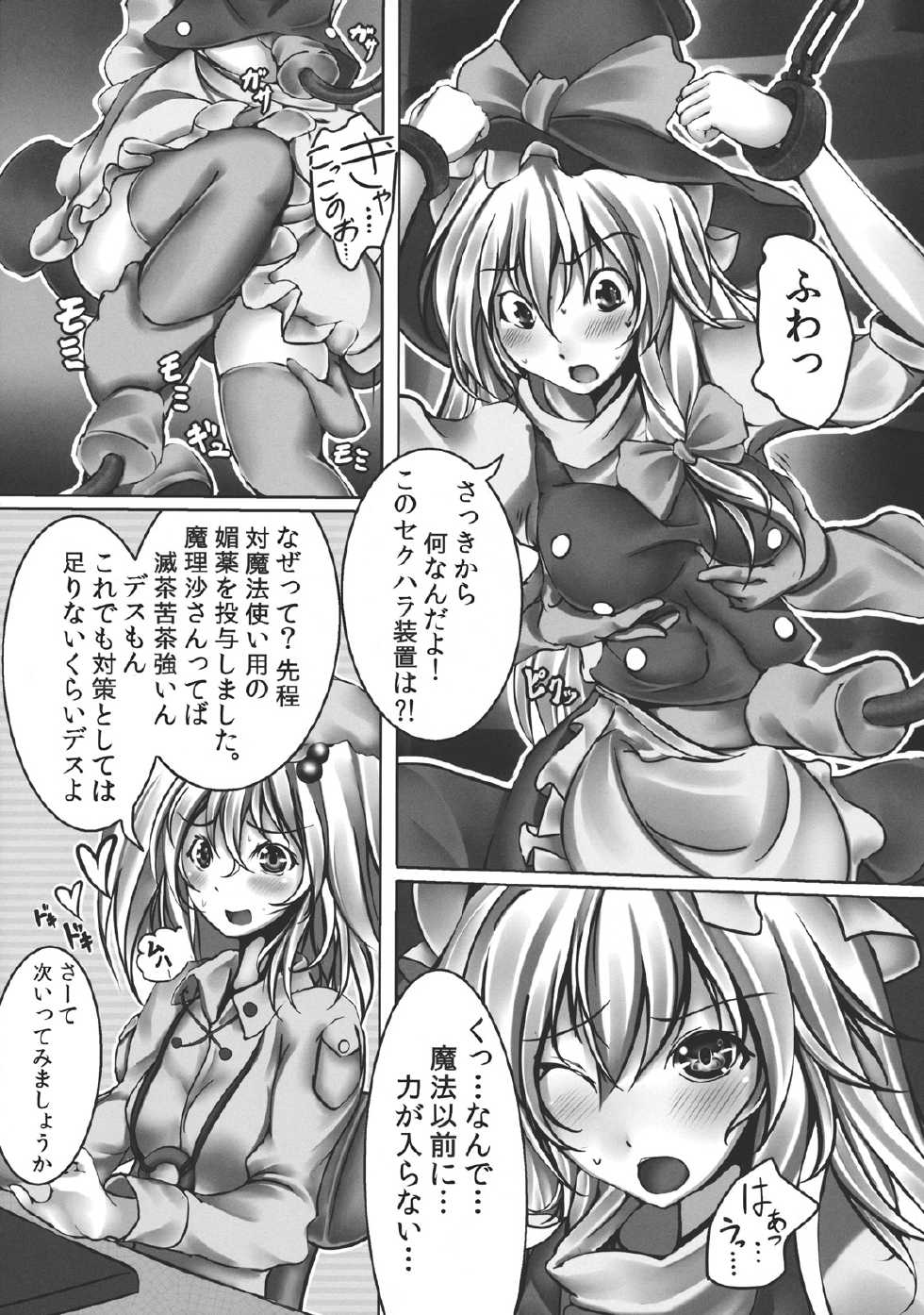 (C82) [Monaka Udon (Monikano)] Kirisame Marisa Kyousei Zecchou Souchi (Touhou Project) - Page 7