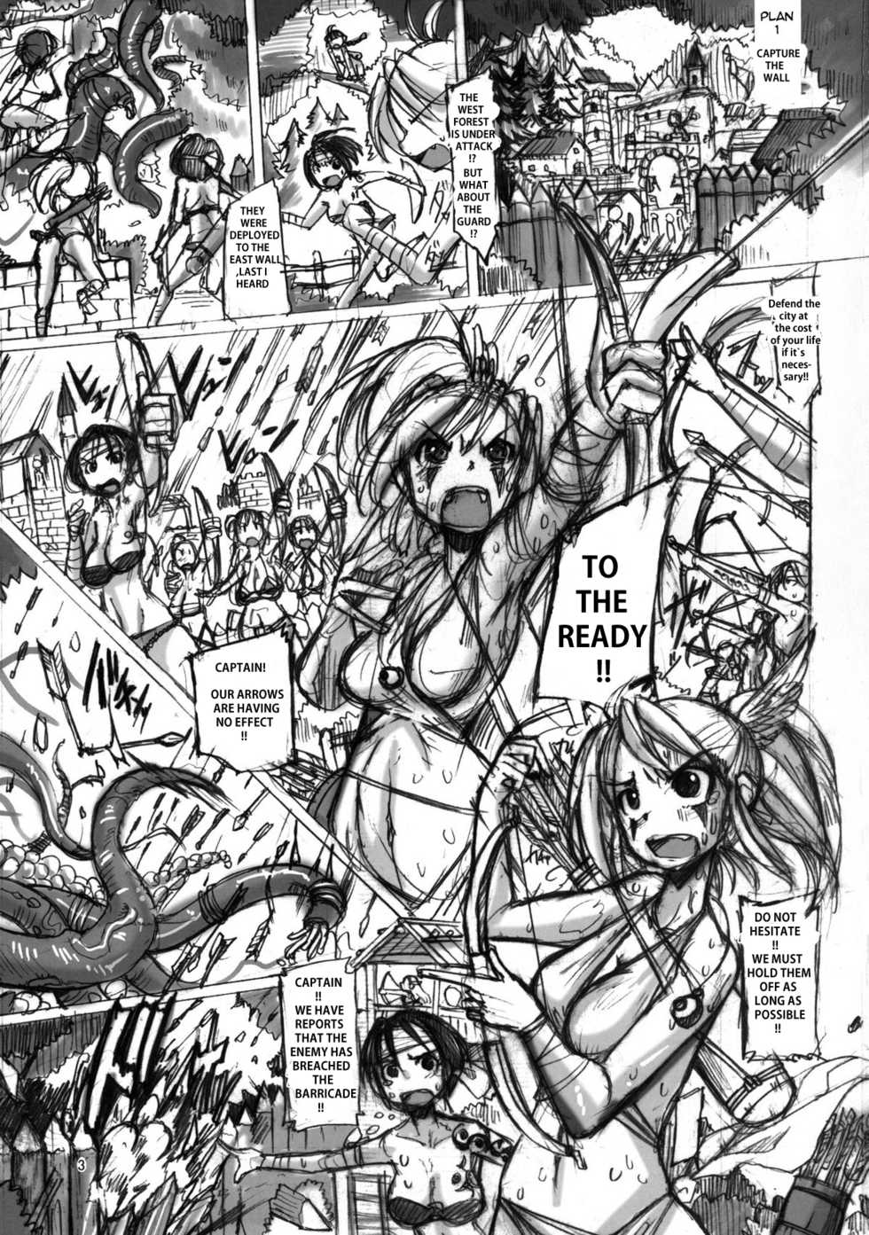 [Freddie Works (Sakazaki Freddie)] Amazons Shuuraku Marugoto Nikubenki-ka Keikaku | Plan to Transform the Amazons Into Sex Objects [English] [Hentai Tonic] [Digital] - Page 2