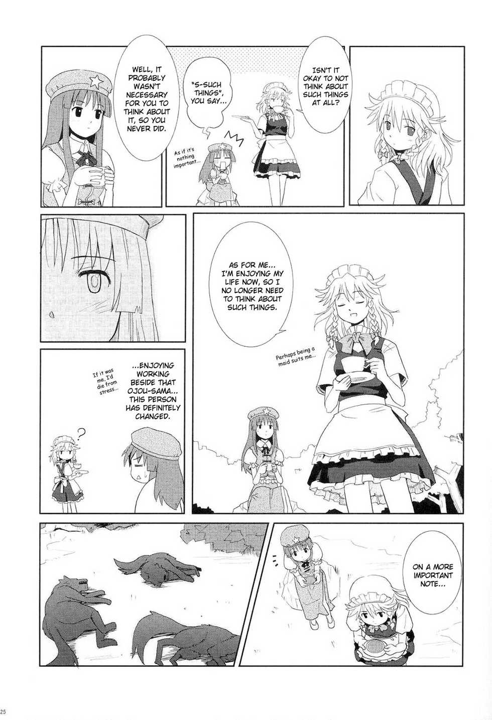(C66) [Haniwa no Demise (Haniwa)] Juuroku no Tsukiyo ni Warau | Smiling at the sixteen moonlit nights (Touhou Project) [English] [Adonic Meki] - Page 24